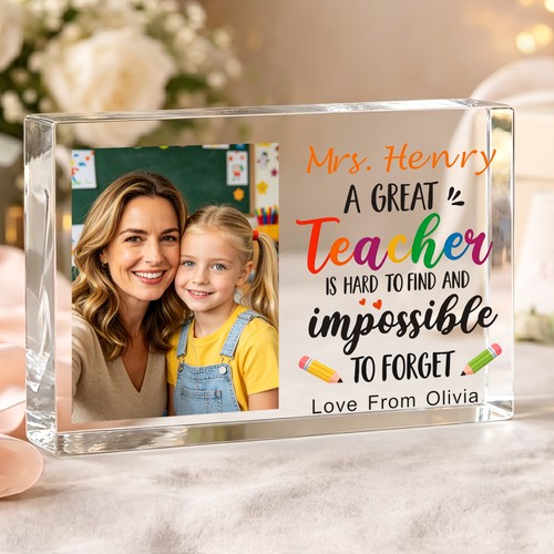 Personalised acrylic photo - acrylic,