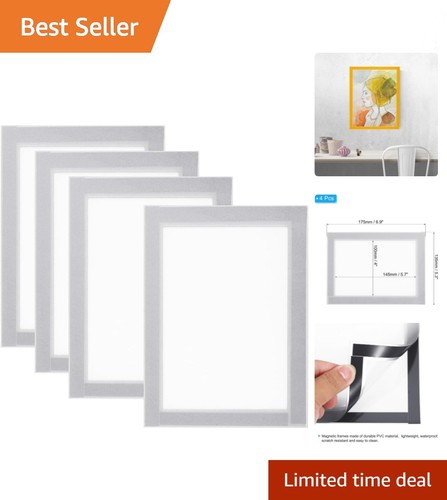 Modern silver magnetic picture - modern,
