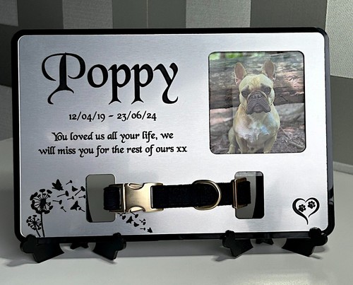 Pet memorial plaque fur - memorial,