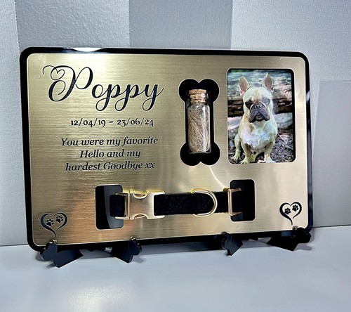 Pet memorial plaque - pet, fur